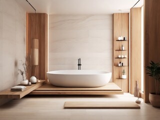 Modern bathroom with tiles