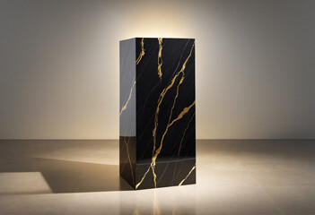 Black Marble Stand for Luxury Product Showcase