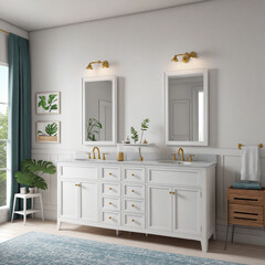 vector Bathroom vanity