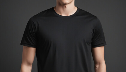 Timeless Black Shirt on a Simple Background