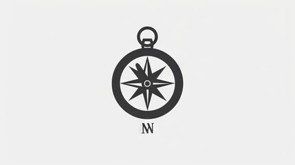 Obraz premium A compass logo design