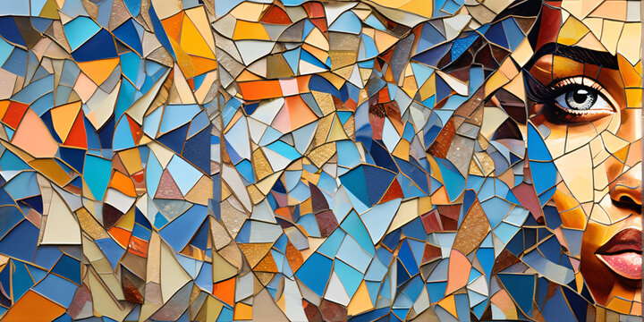 abstract background with triangles