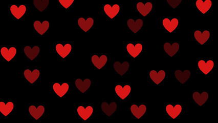 Simple minimal backdrop of heart shape with copy space. Valentines day concept background