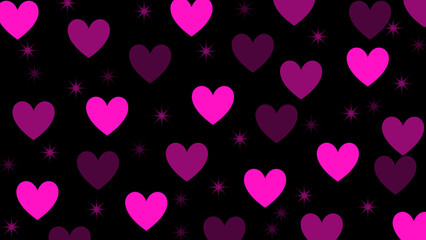 Simple minimal backdrop of heart shape with copy space. Valentines day concept background