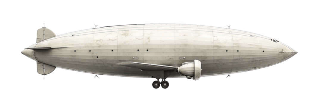 blimp airship isolated