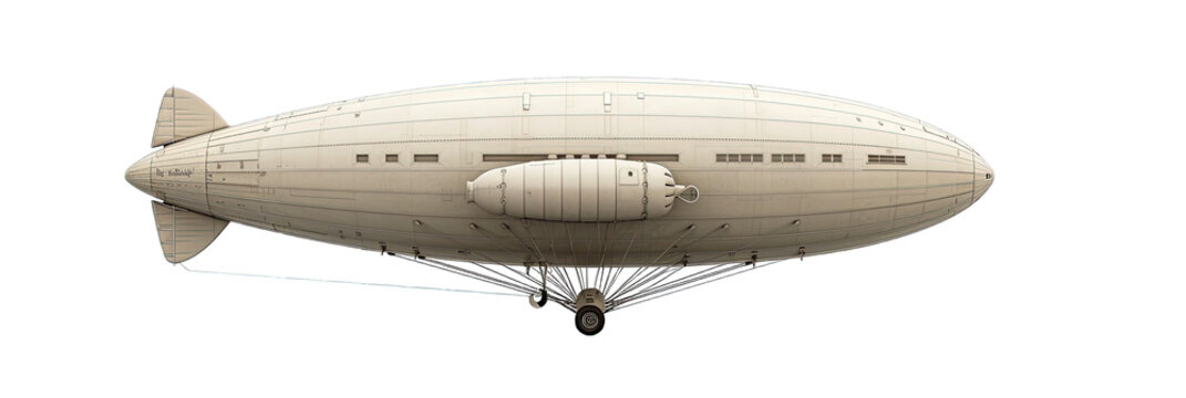 blimp airship isolated