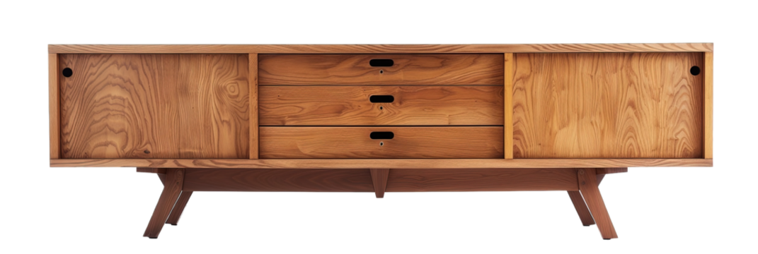 credenza on white background