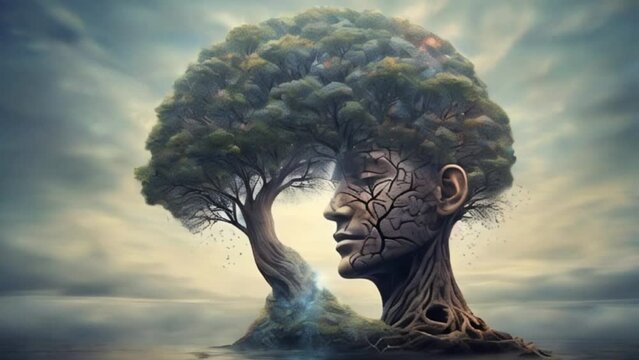 surreal artwork, dream art , fantasy landscape, motion