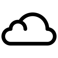 cloud icon, simple vector design