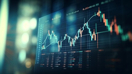 Financial accounting of profit summary graphs analysis. The business plan at the meeting and analyze financial numbers to view the performance of the company in stock market exchange.