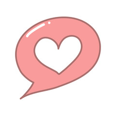 red heart VALENTINE'S DAY ICON VECTOR ILLUSTRATION