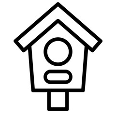 Birdhouse line icon