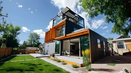 Green Living Retreat: Stylish Container Home with Sustainable Design Using Repurposed Shipping Containers