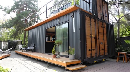 Construction Process of a Trendy Tiny Container Home