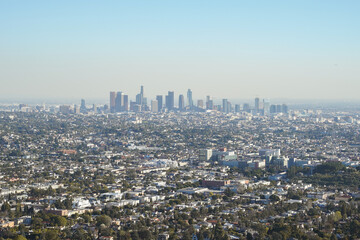 Naklejka premium Los Angeles, California, high building in its downtown