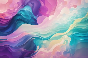 Fototapeta premium abstract glowing waves background, created by ai generated