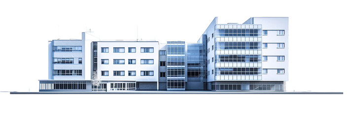 hospital isolated on white