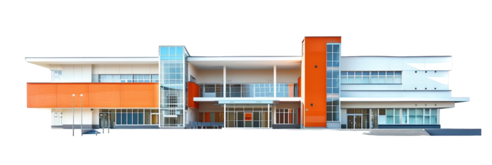 hospital isolated on white