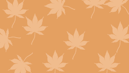 Minimal maple leave backdrop with copyspace. Simple autumn leaf background