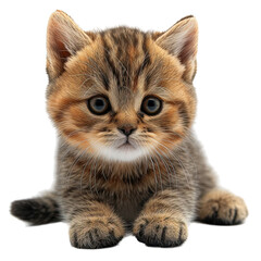 Obraz premium kitten plush toy on white