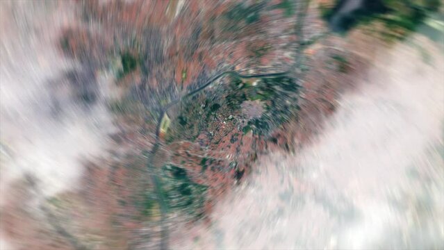 Earth Zoom from Morumbi Stadium - Sao Paulo - Brazil