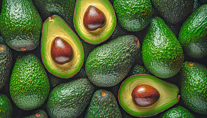 fruit background of avocado, for avocado sellers, healthy avocado