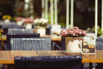 cup of coffee on the table