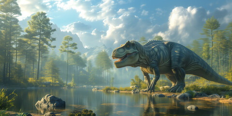 Cretaceous period, Dinosaur era, prehistoric Earth 5k v3