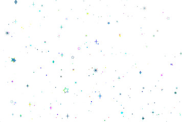 背景素材_ホログラム_星