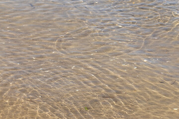 view of beach water forming beautiful patterns
