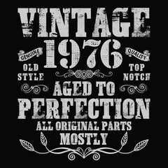 Classic Vintage 1976 48th Bday 48 Yr Old Gift Men Women T-Shirt