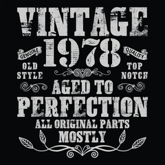 Classic Vintage 1978 46th Bday 46 Yr Old Gift Men Women T-Shirt