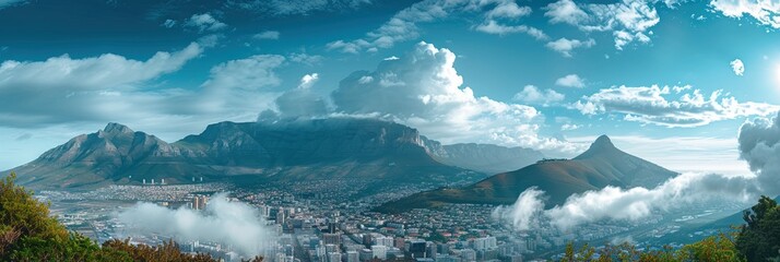Cape Town, South Africa Urban city concept with skyline