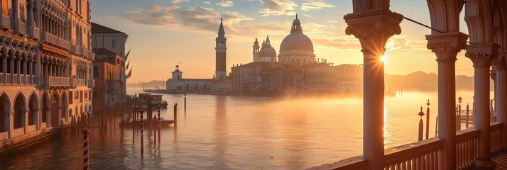 Fotobehang Venice, Italy Urban city concept with skyline © Brian