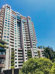 modern apartment building country