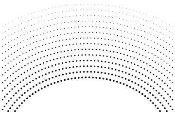 curve dotted line for decoration, halftone of dotted abstract art