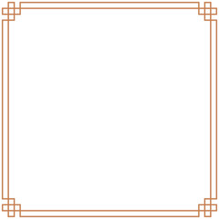 Chinese border frame, vintage golden border frame