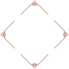 Chinese border frame, vintage golden border frame