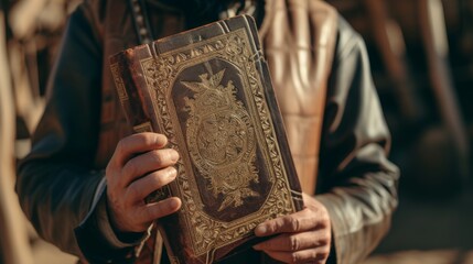 detailed emblem surrounded by elaborate designs, giving it a regal appearance