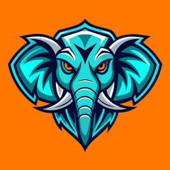 Fototapeta premium elephant head logo design