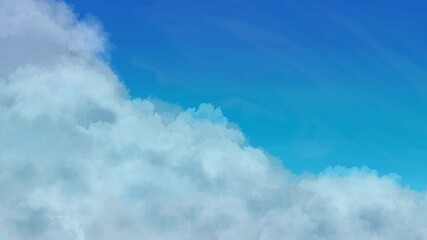 blue sky with clouds