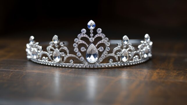 A silver tiara fit for a royal