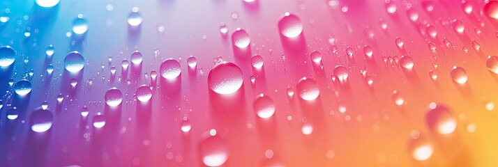 Water drops Abstract gradient background. Texture drops. rainbow gradient