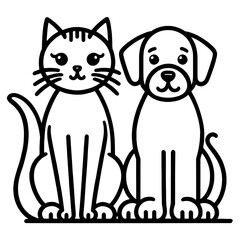 Perfect Illustration for Pet Lovers and Family Decor