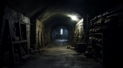 A haunted cellar with mysterious noises