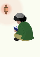 person reading a book