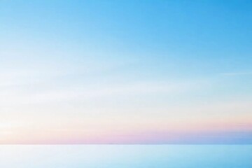 Obraz premium A stunning ash, blue and light blue gradient background that fades into a soft white, reminiscent of a dreamy sunset over the ocean