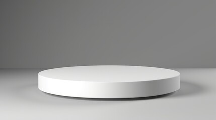Minimalistic white 3d pedestal