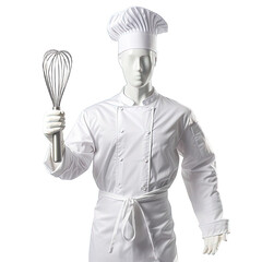 Naklejka premium Chef Uniform Display in Mannequin