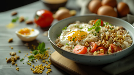 Ketogenic breakfast bowl.